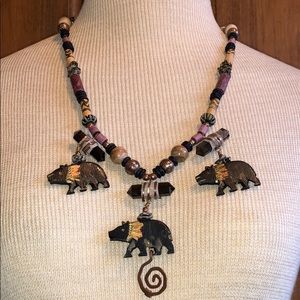 Polar Winds Earth Circle Necklace